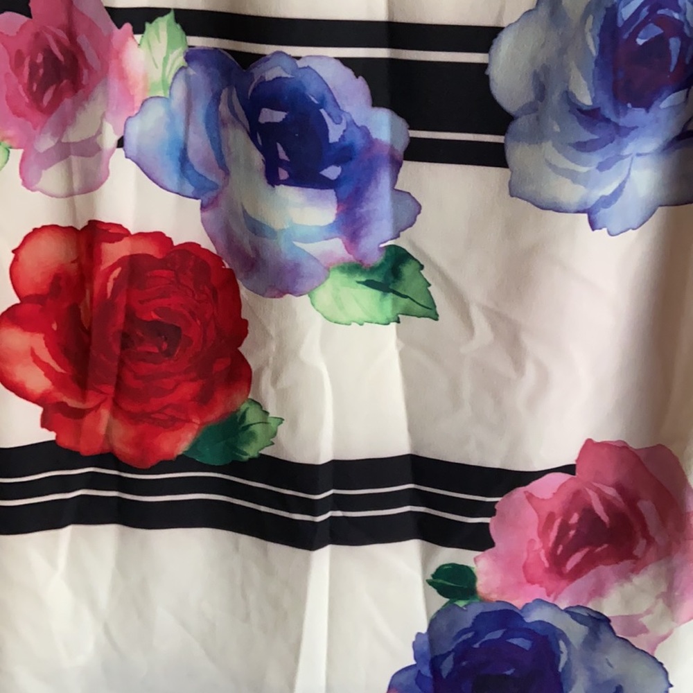 floral print shift dress - Picture 3 of 5